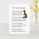 The Travel Weasel - een grappig gedicht over een r Kaart (Gele Bloem)