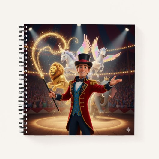 The Traveling Circus Ringmaster Notebook Notitieboek (Voorkant)