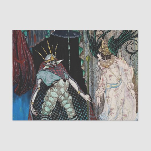 "The Traveling Companion" van Harry Clarke Tissuepapier (Voorkant)