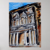 The Treasury - Al Khazneh - Petra, Jordanië Poster (Voorkant)
