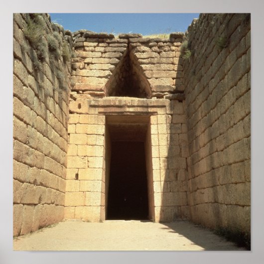 The Treasury of Atreus, c.1300 BC Poster (Voorkant)