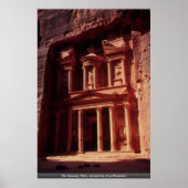 The Treasury, Petra, de oude stad van het noordwes Poster (Voorkant)