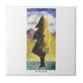 The Tree and Sky Tegeltje (Voorkant)