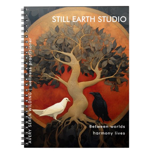The Tree Between Worlds | Tree of Life Designs Notitieboek (Voorkant)