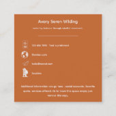 The Tree Between Worlds | Tree of Life Designs Vierkante Visitekaartje (Achterkant)