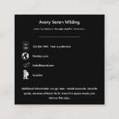 The Tree Between Worlds | Tree of Life Designs Vierkante Visitekaartje (Achterkant)