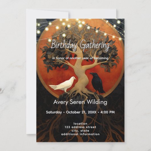 The Tree Between Worlds | Tree of Life R&B Kaart (Voorkant)