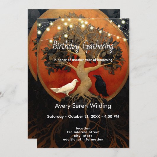 The Tree Between Worlds | Tree of Life R&B Kaart (Voorkant / Achterkant)