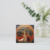 The Tree Between Worlds | Tree of Life R&B Vierkante Visitekaartje (Staand voorkant)