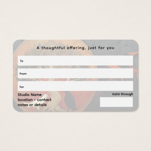 The Tree Between Worlds | Tree of Life R&B Visitekaartje (Achterkant)