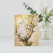 The Tree Fairy Vintage  Briefkaart (Staand voorkant)