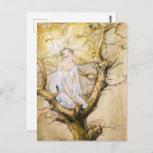 The Tree Fairy Vintage  Briefkaart (Voorkant / Achterkant)