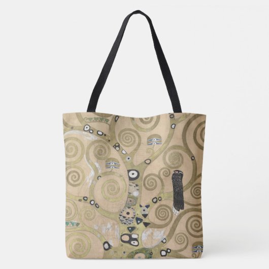 The Tree of Life, Gustav Klimt OIl Painting  Tote Bag (Achterkant)