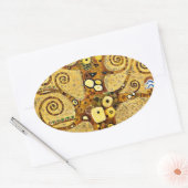 “ The Tree of Life ” , Gustav Klimt Ovale Sticker (Envelop)