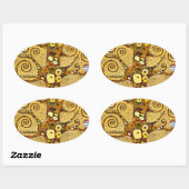 “ The Tree of Life ” , Gustav Klimt Ovale Sticker (Vel)