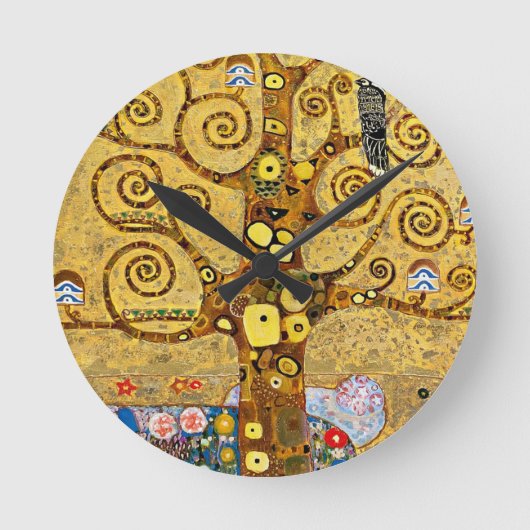 “ The Tree of Life ” , Gustav Klimt Ronde Klok (Voorkant)