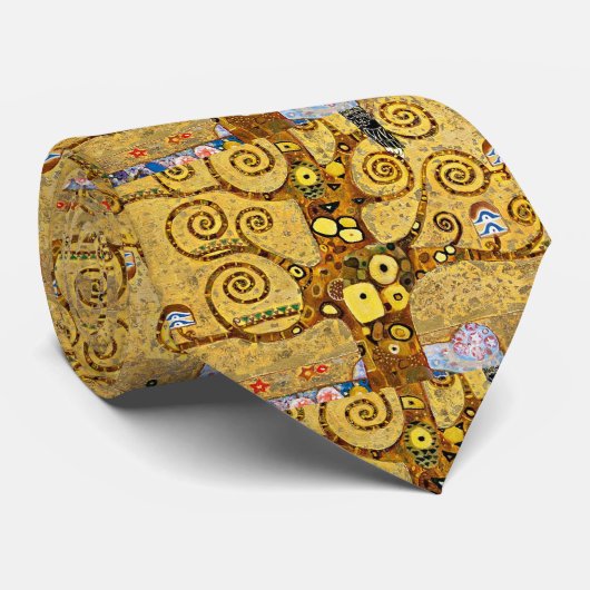 “ The Tree of Life ” , Gustav Klimt Stropdas (Opgerold)