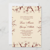 The Tree of Life Wedding Invitation Kaart (Achterkant)