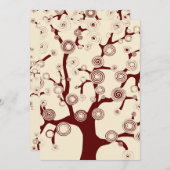 The Tree of Life Wedding Invitation Kaart (Voorkant / Achterkant)