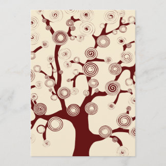 The Tree of Life Wedding Invitation Kaart