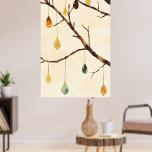 The tree with golden leaves is a popular wall  poster<br><div class="desc">The tree with golden leaves is a popular wall decor motif, often available as canvas prints or panoramic wallpaper. Here are some options for finding this product or very similar styles: Canvas Print Options Os Galhos da Árvore Romântica de Outono Kit: A two-piece set that perfectly matches the motif in...</div>