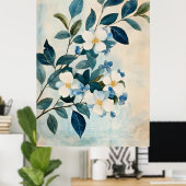 The tree with golden leaves is a popular wall poster (Thuiskantoor)