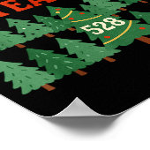 The Treemendous Team Funny Christmas Work  Poster (Hoek)