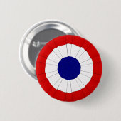 The tricolour cockade – Rosette Ronde Button 5,7 Cm (Voorkant /achterkant)