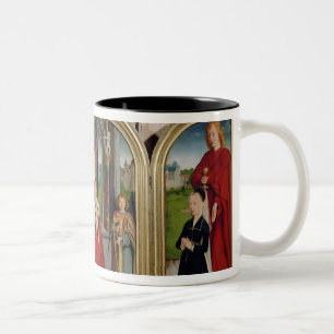 The Triptych of the Sedano Family, c.1495-98 Tweekleurige Koffiemok