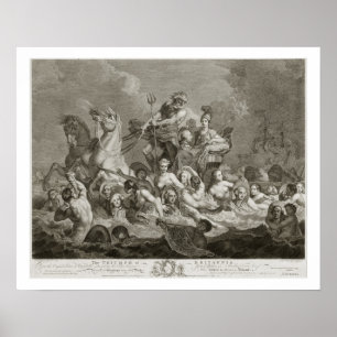 The Triumph of Britannia, c.1765 (graving) Poster