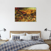 The Triumph of Death, c.1562 Canvas Afdruk (Insitu (Slaapkamer))