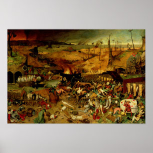 The Triumph of Death, c.1562 (olie op het paneel) Poster