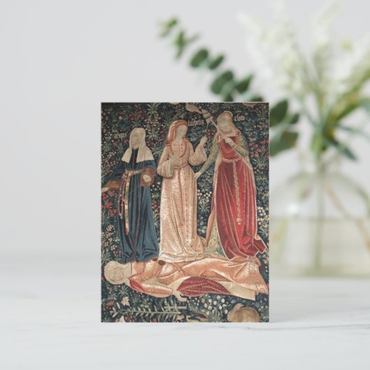 The Triumph of Death , of The 3 Fates Flemish tape Briefkaart (Staand voorkant)