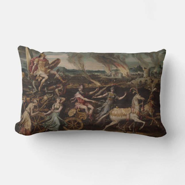 The Triumph of Mars, c.1570 (olie op het paneel) Kussen (Voorkant)