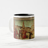 The Triumph of St. George, 1501-7 Tweekleurige Koffiemok (Voorkant links)