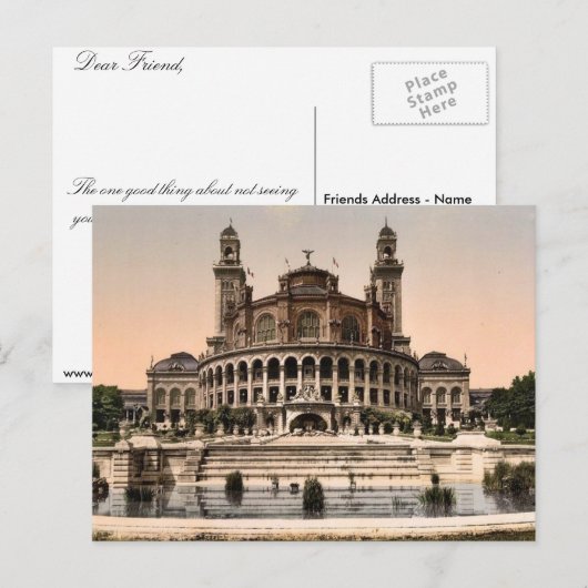The Trocadero, Exposition Universal, 1900, Parijs, Briefkaart (Voorkant / Achterkant)