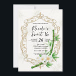 The Tropical Imperial Bamboo Garden Sweet 16 Kaart<br><div class="desc">Customize for any event</div>
