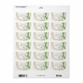 The Tropical Imperial Bamboo Garden Wedding  Etiket (Full Sheet)