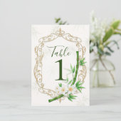 The Tropical Imperial Bamboo Garden Wedding  Kaart (Staand voorkant)