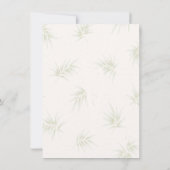 The Tropical Imperial Bamboo Garden Wedding  Kaart (Achterkant)