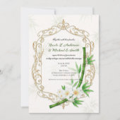 The Tropical Imperial Bamboo Garden Wedding  Kaart (Voorkant)