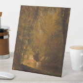 The Trout Pool (1870) Artwork - Pedestal Sign Reclamebord Met Voetstuk (Insitu)