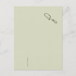 The Trowel -Botanists Pause- Minimalist Briefkaart