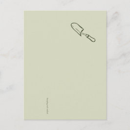 The Trowel -Botanists Pause- Minimalist Feestdagenkaart