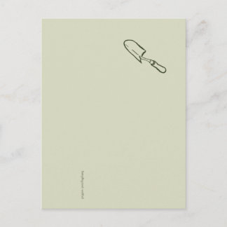 The Trowel -Botanists Pause- Minimalist Feestdagenkaart