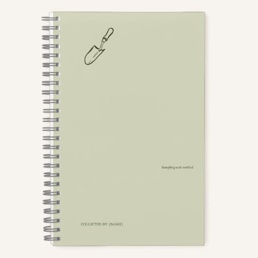 The Trowel -Botanists Pause- Minimalist Notitieboek (Voorkant)