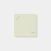 The Trowel -Botanists Pause- Minimalist Post-it® Notes (Voorkant)