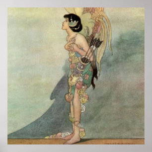 "The True Lover" door Charles Robinson Poster