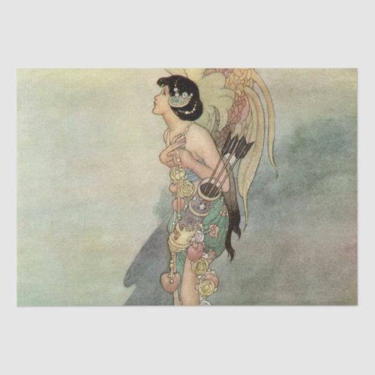 "The True Lover" door Charles Robinson Tissuepapier (Voorkant)