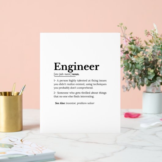 The True Meaning of an Engineer Acryl Bord (Huwelijk)